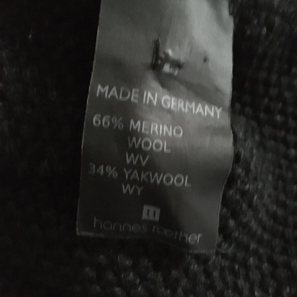 HANNES ROETHER Merino Wool + Yak Cardigan Sweater M/L - Picture 6 of 6